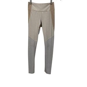Outdoor Voices Gray and Tan Women’s Color Block 7/8 Leggings - Size XS